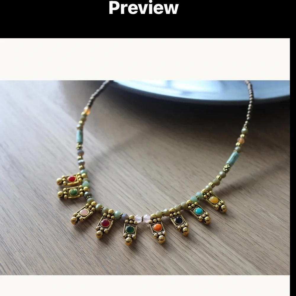 ❤️❤️❤️New Handmade Necklace ! Stunning ! New❤️❤️❤️ - Picture 3 of 8